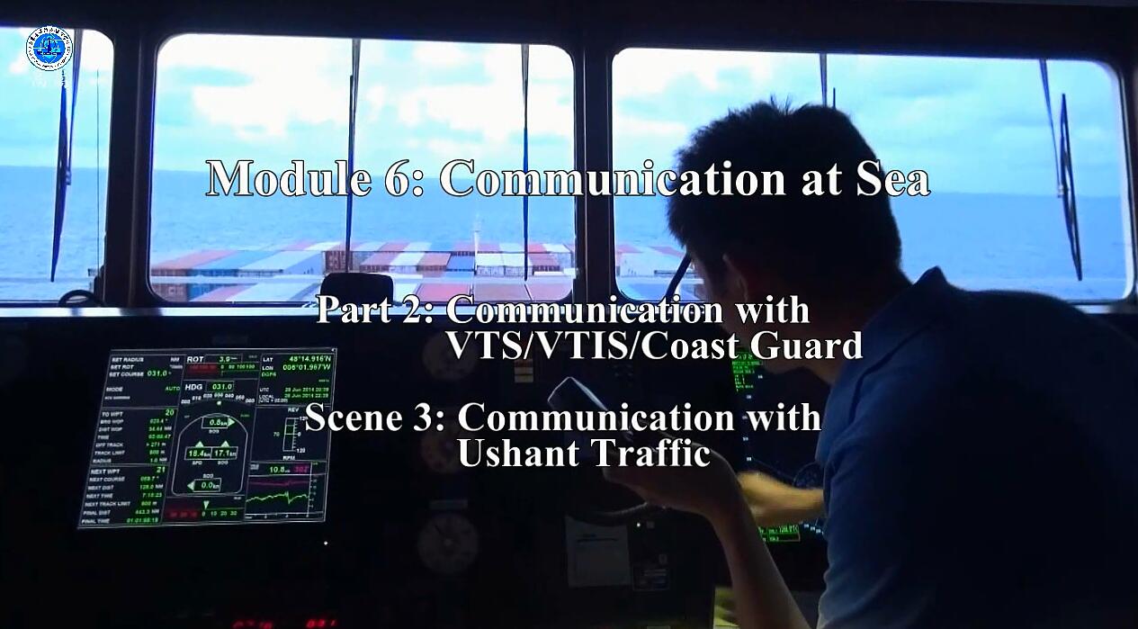 Communication with Ushant Traffic 联系Ushant交管 